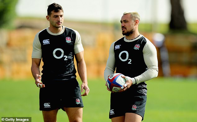 Seasoned wingers Jonny May (left) and Jack Nowell (right) also didn't make the cut.