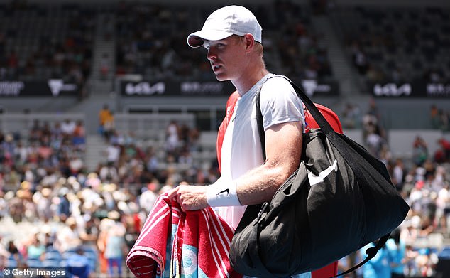 Kyle Edmund lost in straight sets against Italian Jannik Sinner on Monday in Melbourne.