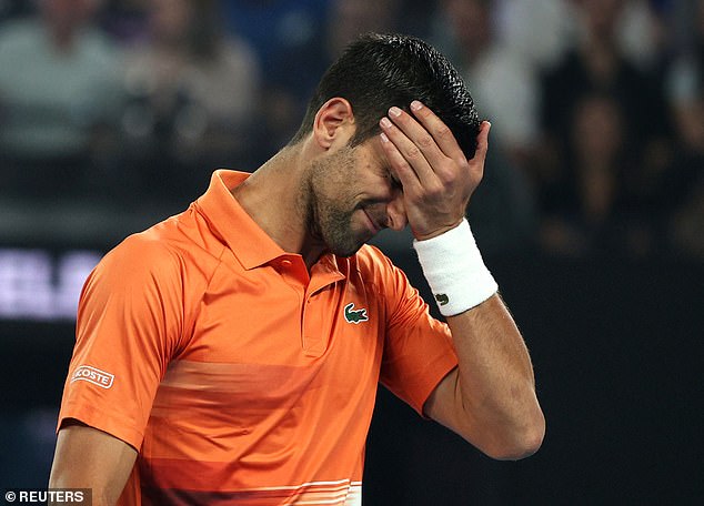 Novak Djokovic's hamstring remains a cause for concern after the nine-time Australian Open winner withdrew from a practice session on Monday.