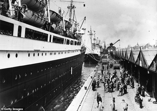 The MS St Louis, docks in Antwerp, Belgium, with its cargo of German Jewish refugees who have been denied entry to Cuba.