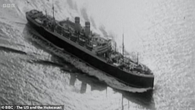 The ship is seen during its almost six weeks sailing in the Atlantic with its desperate passengers