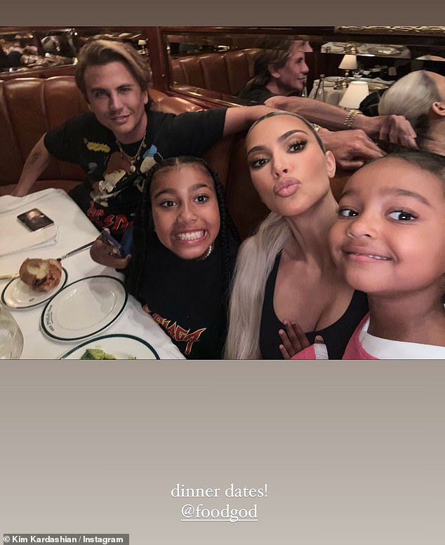 His friend: This comes after the New Jersey native was seen having dinner with friend Kim Kardashian and her daughter North West at The Polo Bar in New York City.