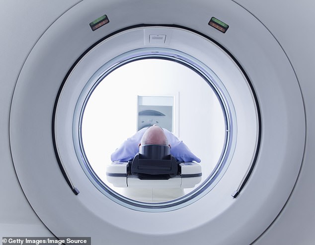 But a new test uses an injection of radioactive dye which only sticks to the aldosterone-producing nodules, followed by a CT scan (file photo)