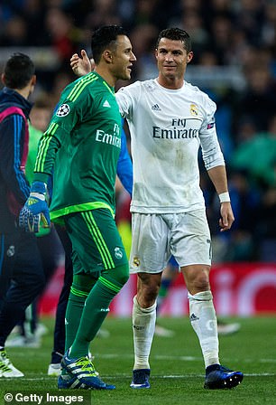 Cristiano Ronaldo played with Navas for four years at Real Madrid