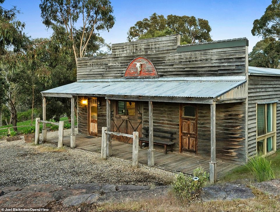 One of the most unique features of the property is the old barn which has been given a quirky makeover to look like an old fashioned parlor.