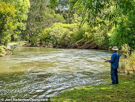 A two-mile walking trail runs through the lot, and there's also a dam with its own jetty, as well as an orchard and chicken coop.