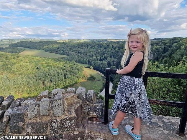 Seren (pictured) began peak climbing with her father Glyn when she was just three years old.  The couple have plans to tackle even more ambitious escalations now.