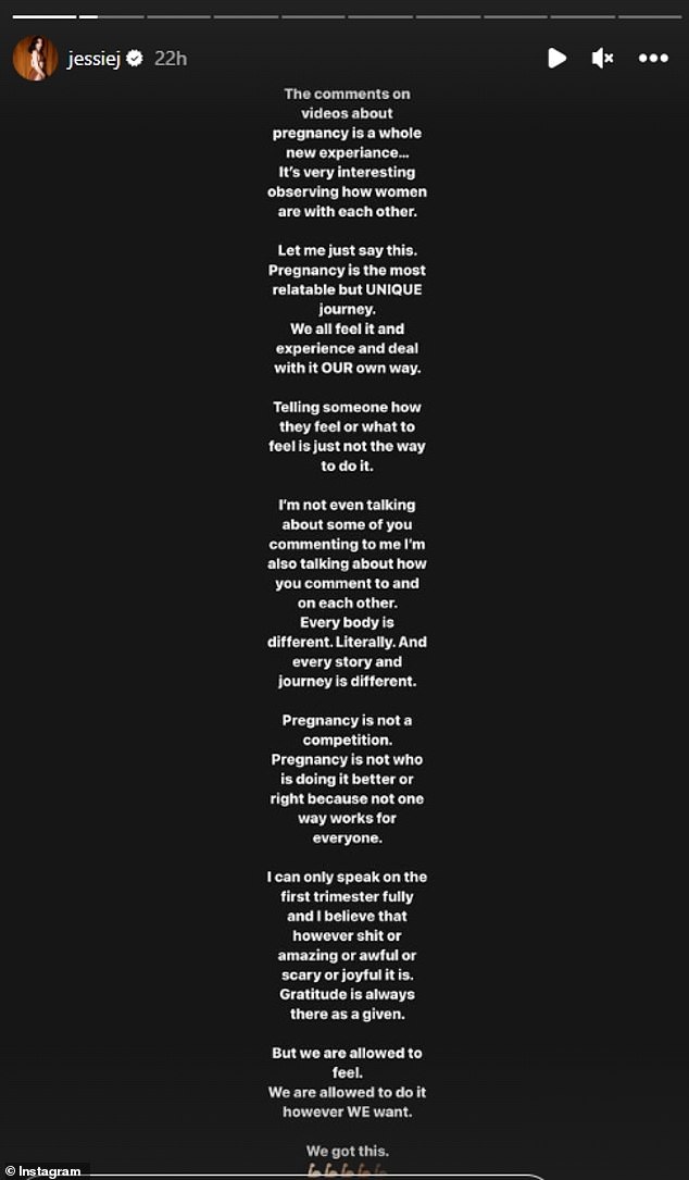 Speaking up: In a post, the Price Tag hitmaker called out trolls who had left comments on a recent video he shared, in which he broke down in tears while suffering from illness