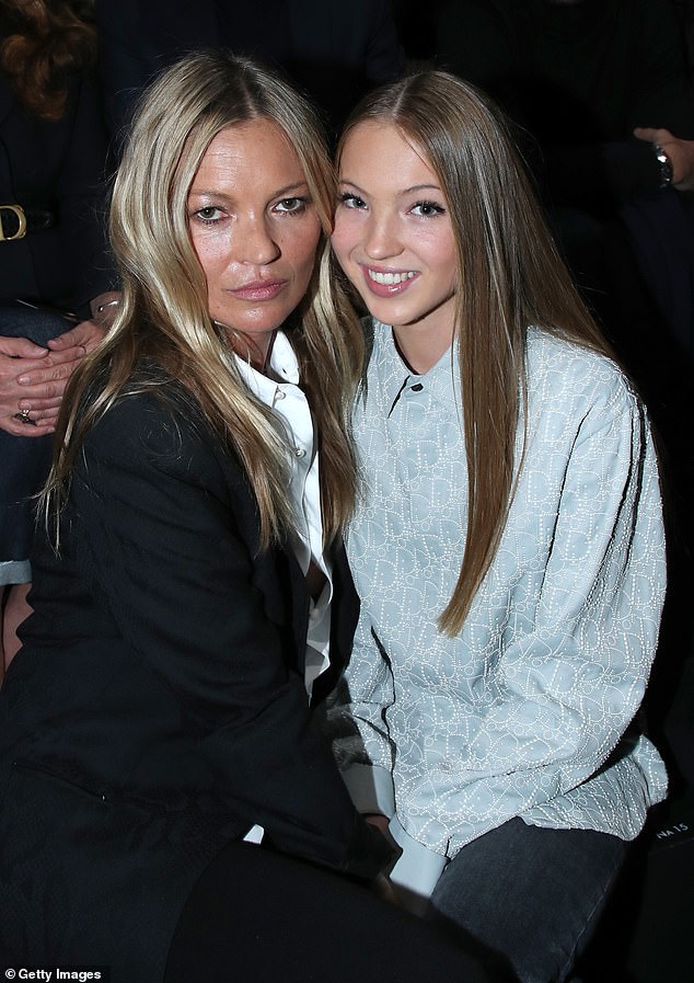 What a pair!  Kate (left) and Lila (right) at the Dior Homme Menswear Fall/Winter 2020-2021 show during Paris Fashion Week in January 2020