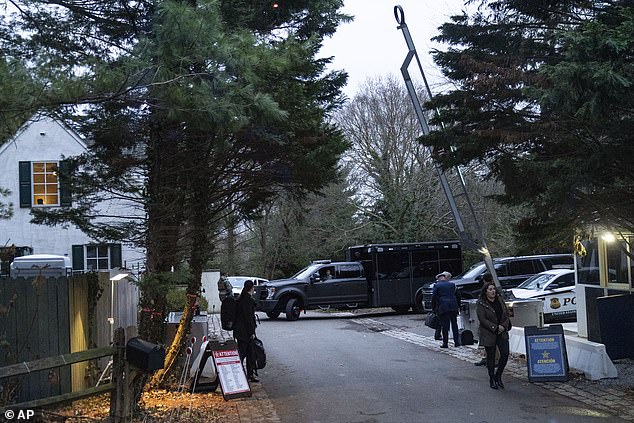 Unfortunately, the horses have now bolted the bar. The opportunity to conduct a credible investigation has passed. (Above) Access road to Joe Biden's Wilmington, Delaware home