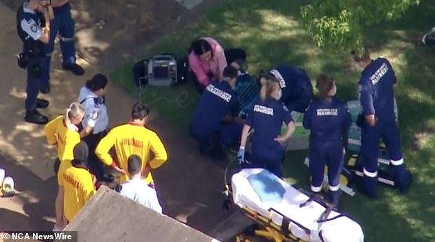 The four-year-old girl was taken to Children's Hospital in Westmead in stable condition after being revived.