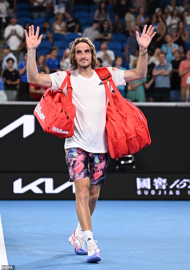 Melbourne's Greek heritage is well known, and Tsitsipas has often commented on how much he enjoys taking the journey below.