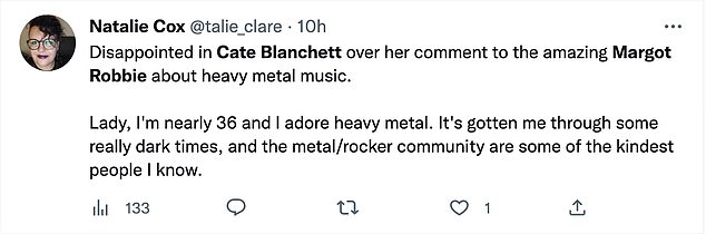 1673916590 804 Fury over Cate Blanchetts sardo comments on heavy metal during