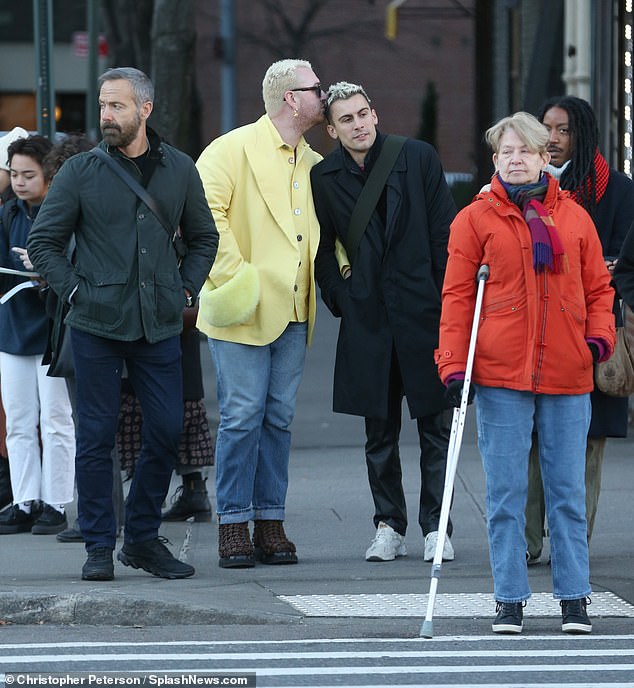 Away from home: the couple crossed a zebra crossing