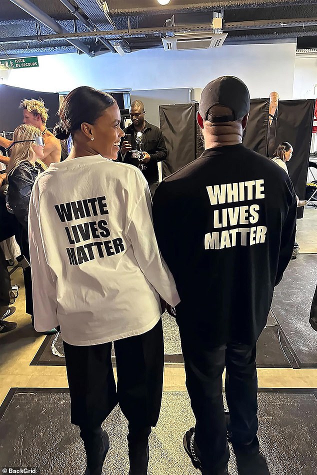 In October, West made headlines for a Paris Fashion Week display for his Yeezy line that saw him and conservative commentator Candace Owens don tops that read White Lives Matter on the back.