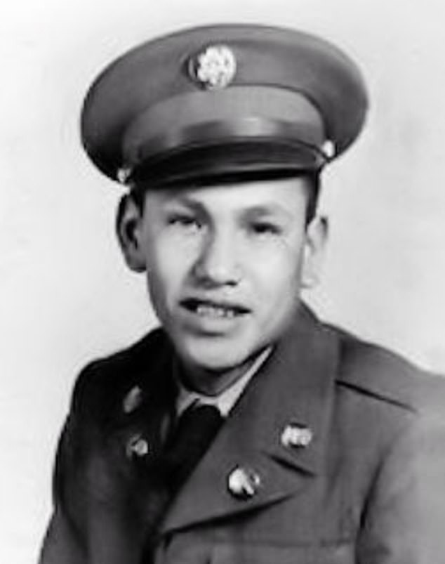 army soldier.  William Red Horn, a member of the Standing Rock Sioux tribe, is named as Horn W Red on the monument