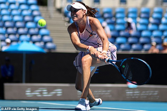 The 24-year-old became one of two Australian women to advance to the second round at her home slam this year, joining Olivia Gadecki, who defeated Russia's Polina Kudermetova.