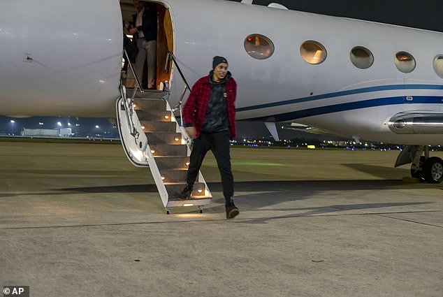 Griner seemed to be in good spirits when he jumped out of the plane to freedom last month.