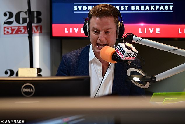 Questioned Ms Ward by radio host Ben Fordham (pictured) about how many demerit points a NSW driver can accumulate, asking the minister 