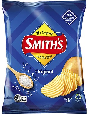 Smith's Chips 175g are now $2.50 - a saving of 42%