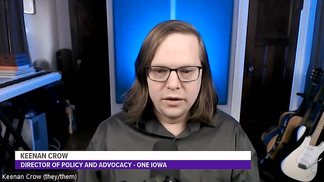 Other opponents include Keenan Crow, One Iowa's director of policy and advocacy, who insists that the newly established rules will harm students and parishioners.