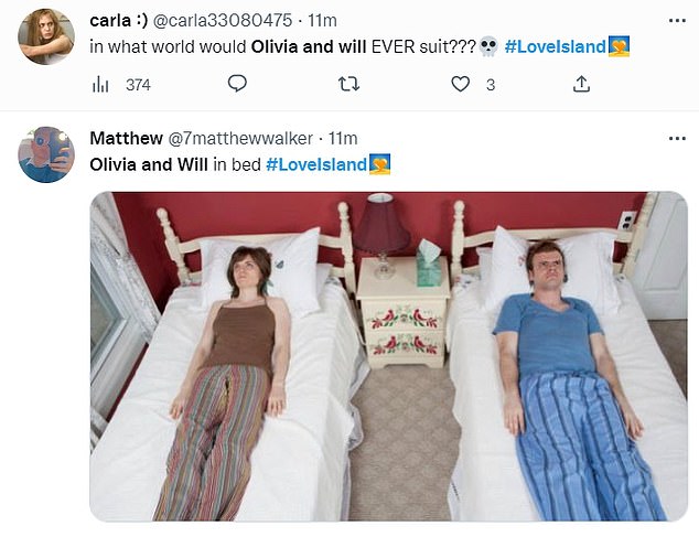 1673943598 590 Olivia and Will from Love Island share a VERY awkward