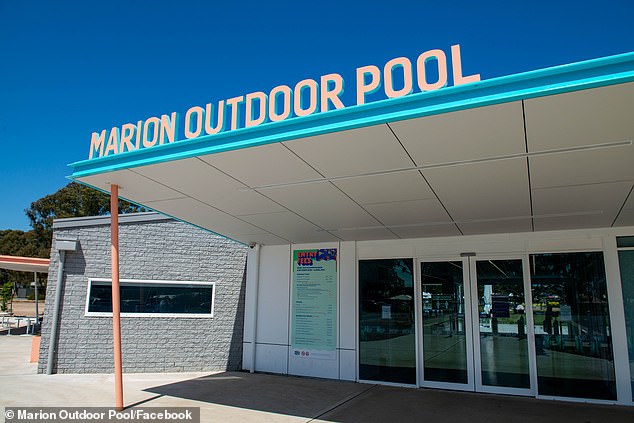 Many swimmers also defended the rules at Marion's outdoor pool (pictured), where families attend.