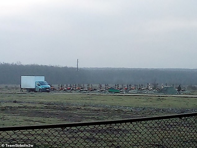 Tens of thousands of murderers, rapists, thieves and drug dealers have been promised their full freedom if they stay alive fighting in Ukraine for six months, no matter how severe their sentence.  But the carnage has been immense.  In the image: a view of the cemetery.