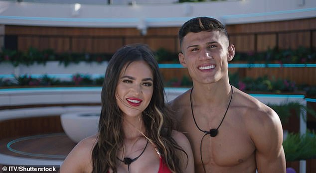 New couple: The sexy bachelors entered the South African villa on Monday night, and Haris was joined by Welsh beauty Anna-May, 20.