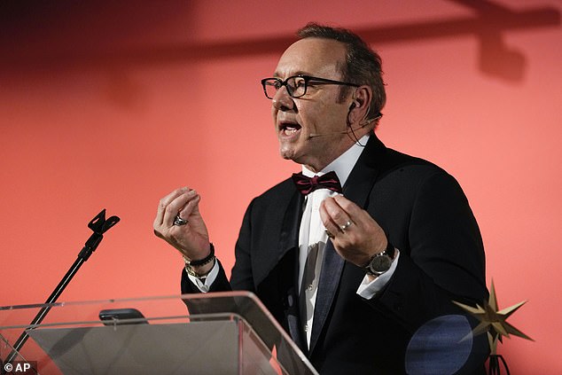 Controversial: The decision to award Spacey the gong has faced widespread controversy with the actor at the center of several sexual abuse allegations.