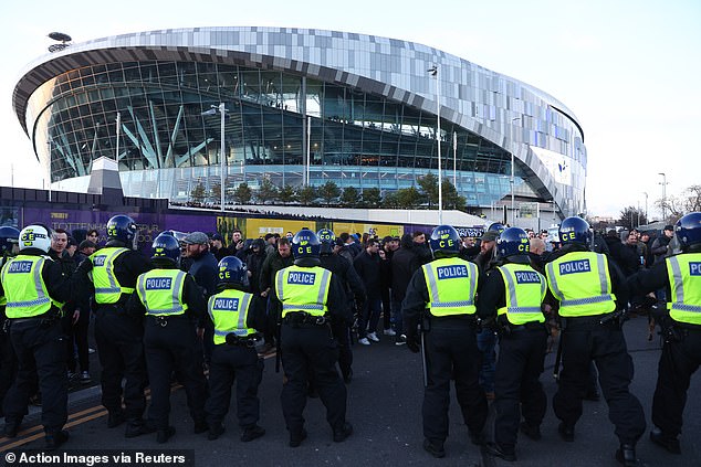 There was a huge police operation to keep Tottenham and Arsenal fans apart on Sunday.