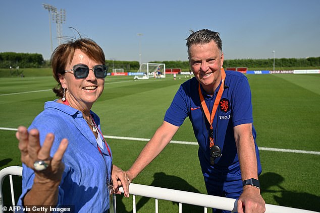 Truus van Gaal (left) sensed that her husband was going to be fired by the Red Devils in 2016