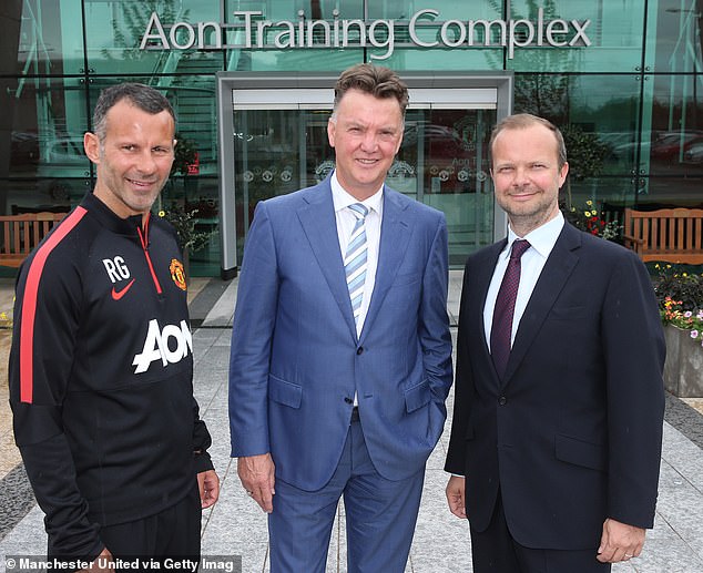 There had been months of speculation that Ed Woodward (right) was plotting to get the Dutchman sacked.