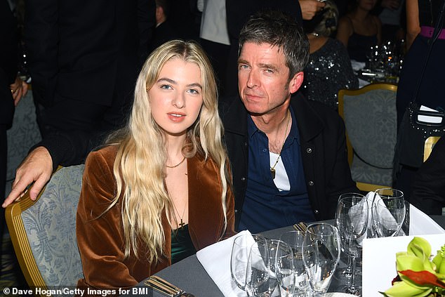 Dad and daughter: The former Oasis guitarist's eldest daughter, Anais Gallagher, 22, had a stint as her dad's photographer on the road and also just filmed a video to accompany the announcement of Noel Gallagher's upcoming album, High Flying Birds.  Council Skies' (pictured together in 2019)