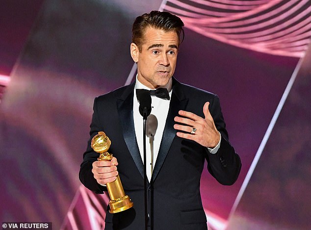 Getting lost!  It comes after several stars including Colin Farrell (pictured) were forced to miss the Critics Choice Awards after testing positive for Covid