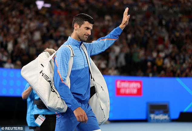 Djokovic received a warm welcome from fans who had been warned that they risked being sent off if they chose to boo the nine-time Australian Open winner.