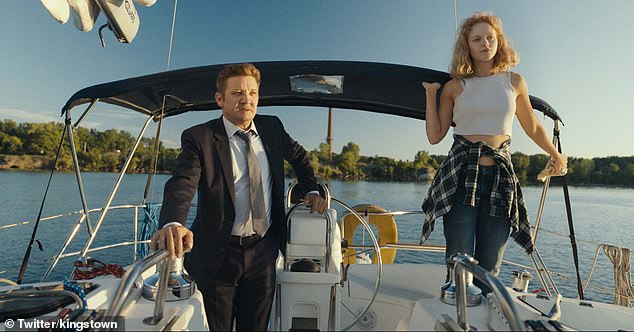 Renner stars in the Paramount+ TV show with actress Emma Laird