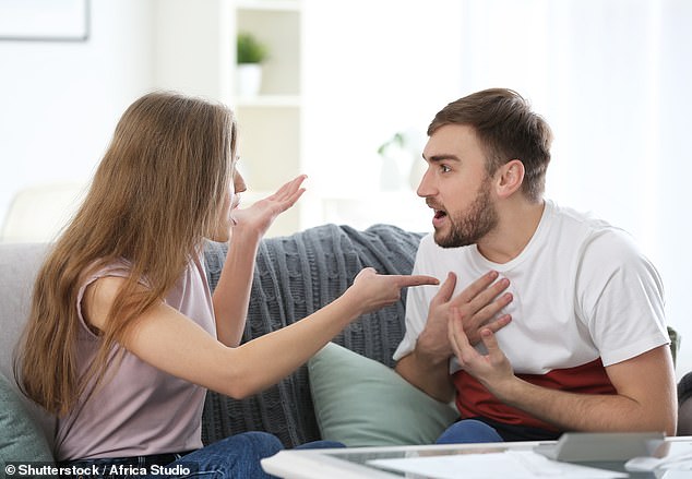 Everyone has their own ways of dealing with conflict, so Silverstein says it's important to know how your partner reacts and to recognize the way they behave (file image)