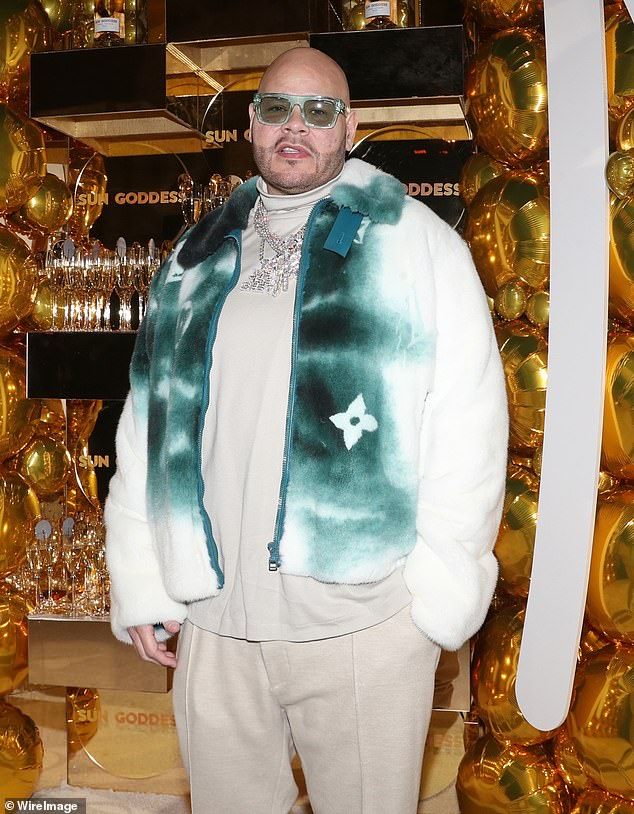 At the function: Fat Joe was one of the many celebrities at the opulent gathering.