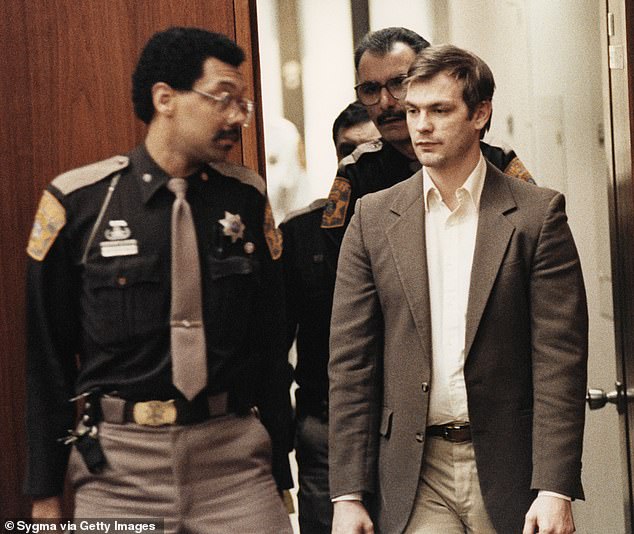 Jeffrey Lionel Dahmer (above) murdered 17 men and boys between 1978 and 1991. The gruesome murders involved rape, necrophilia, and cannibalism.