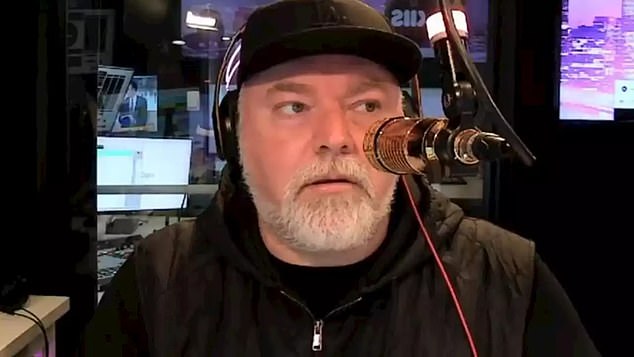 Kyle Sandilands (pictured) gasped as Jackie revealed how he called the driver a 'fucking bitch' and fantasized about threatening her with a gun.