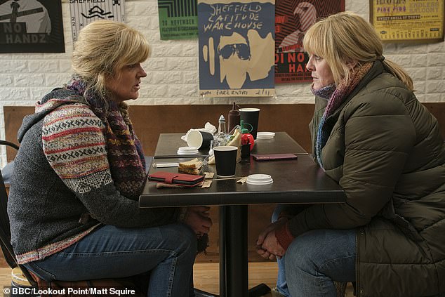 The actress, 58, received praise for her show-stealing scene as Sergeant Catherine Cawood in Sunday's episode of the popular BBC crime drama Happy Valley, in which she confronted her sister Clare, played by Siobhan Finneran, in a Sheffield cafe.