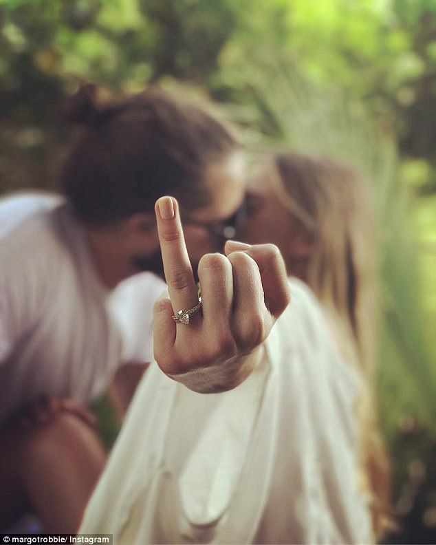 Rather than post a statement announcing their marriage, The Wolf Of Wall Street star confirmed the news by posting a photo on Instagram of herself holding up his ring finger.