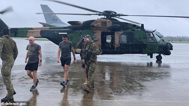 An MRH90 Taipan helicopter (pictured) built by French government owned Airbus deployed to the Kimberley region of WA this month to help with flooding