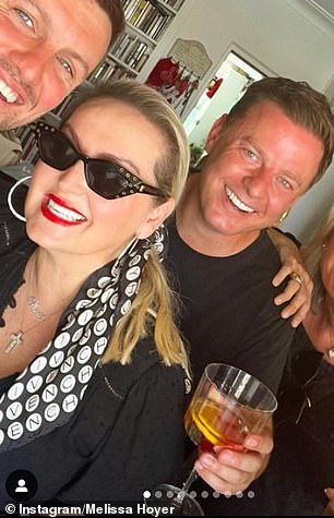 Melissa Hoyer (with Ben Fordham) is taking a well-deserved break from her career on the celebrity and style circuit.