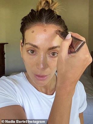 The 37-year-old designer took to her Instagram on Wednesday to reveal her makeup routine, which she says is all about 