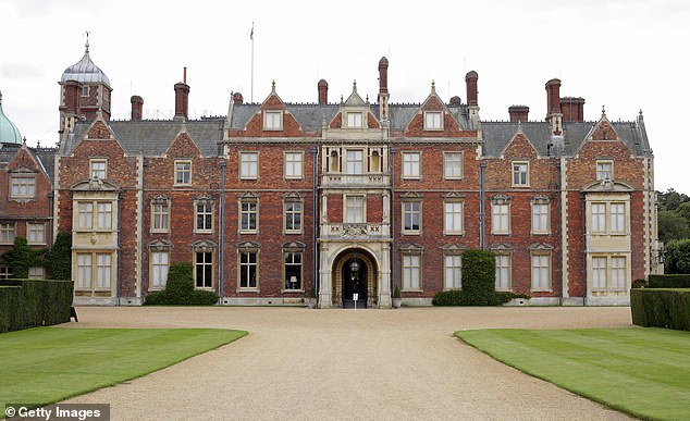 The incident is alleged to have taken place during a pheasant hunt on the royal estate at Sandringham (pictured)