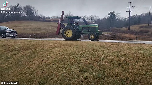 After driving a few miles without a front tire, Hicks turned onto private property where he ran out of driveway.  Police Tasered Hicks, who has now been arrested;  The charges against him have yet to be announced.