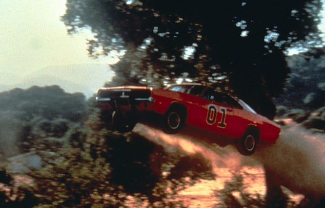 Hicks has yet to explain why he was playing the theme song for the popular TV show, but its opening sequence is synonymous with a wild police chase that sees the cousin's car launching itself through the air to evade the cops.