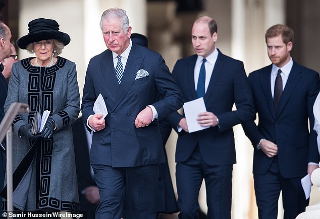 Difficult reading: Peter said the book 'doesn't suit him', after Prince Harry made a series of explosive claims against his 'beloved brother' Prince William and father King Charles